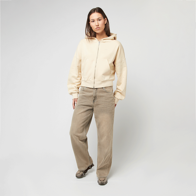 SNIPES Small Logo Essential Oversized Zip Hoodie beige 45591 4