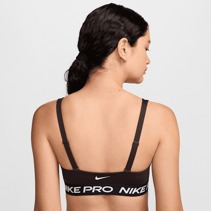 Nike Pro Indy Plunge Bra brązowy 45607 2