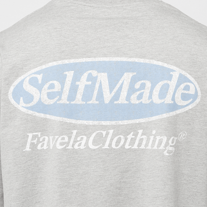 FAVELA Selfmade Light T-Shirt grau 45613 4
