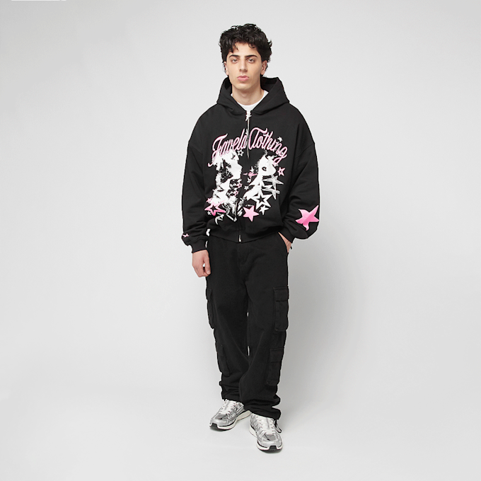FAVELA Woman Star Frontzip zwart 45621 6