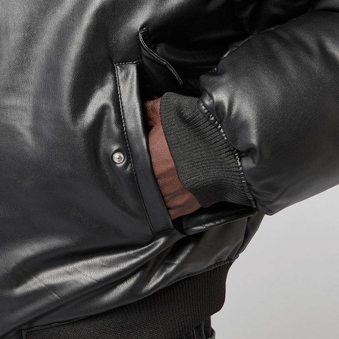 FAVELA Vegan Leather Basic Bomber zwart 45623 3