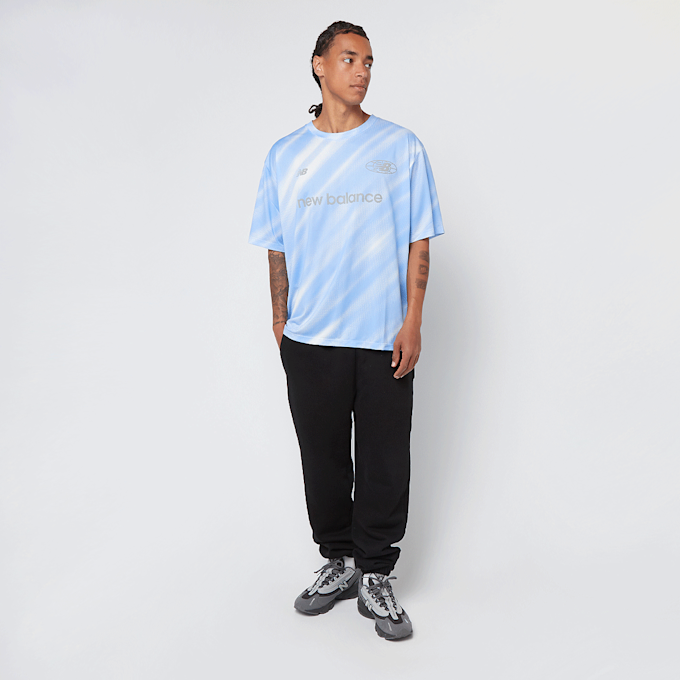 New Balance Geometric Poly Tee bleu 45644 4