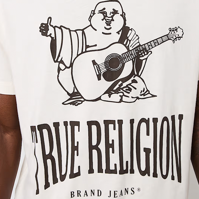 True Religion Vintage Crackle Buddha Tee weiß 46960 3