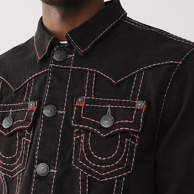 True Religion Jimmy Jacket Pikstitch crna 46964 3