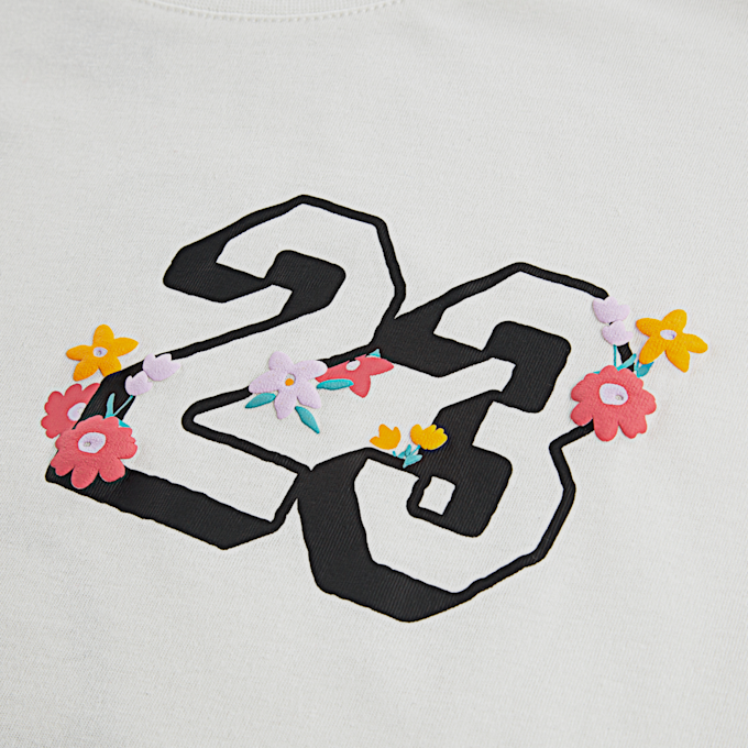 Jordan Summer Bloom Oversized Tee beige 45904 5