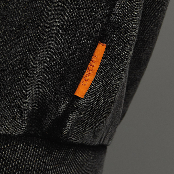 SNIPES S Emblem Inside Out Oversized Zip Hoodie noir 45909 5