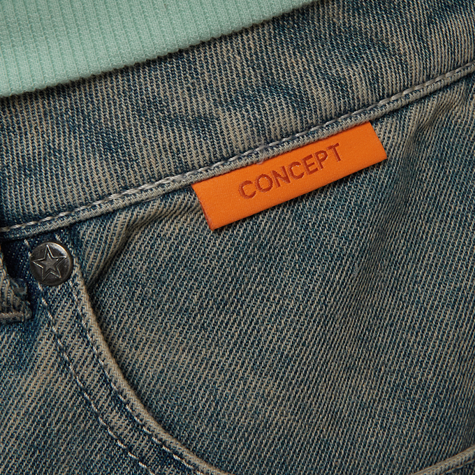 SNIPES S Cube Inside Out Baggy Denim plava 45910 4