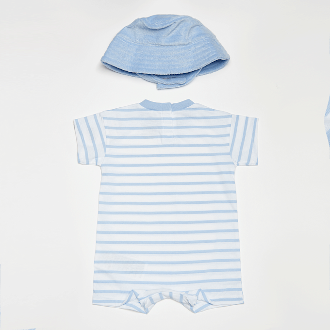 Nike Towel Terry Short Sleeve Romper blauw 46072 2