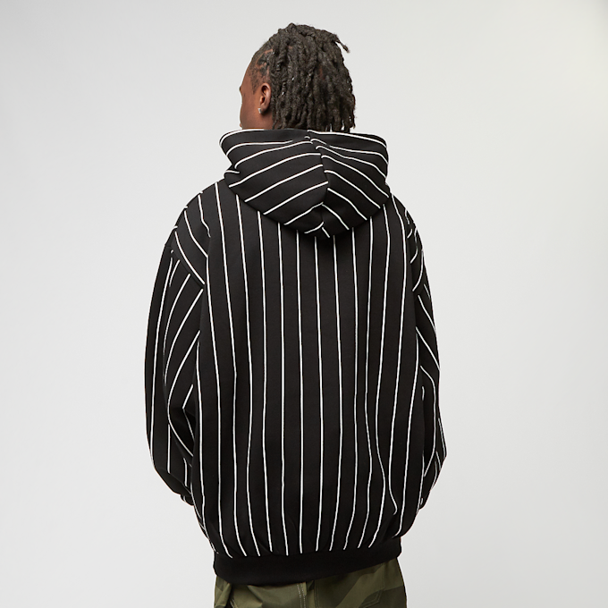 Karl Kani Signature Logo Pinstripe Oversized Hoodie crna 46113 2