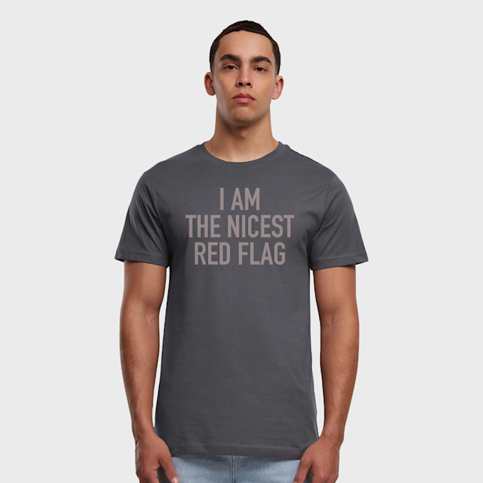 Mister Tee Nicest Red Flag Tee grau 46208 1