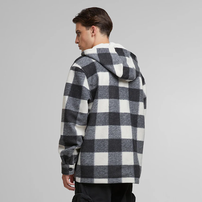 Urban Classics Big Check Jacket With Hood noir 46418 2