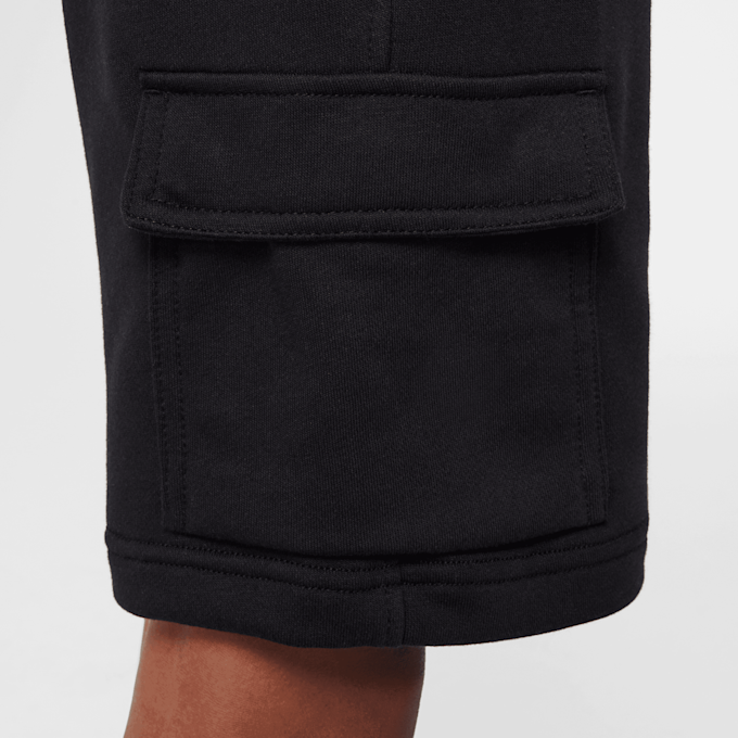 Nike Junior Sportswear Club French-Terry Cargo Short Low Brand Read preto 46622 5
