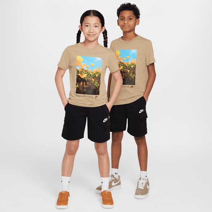 Nike Junior Sportswear Club French-Terry Cargo Short Low Brand Read crna 46622 6
