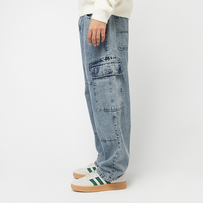 Urban Classics Tapered Heavy Ounce Baggy Cargo Jeans blau 46779 2