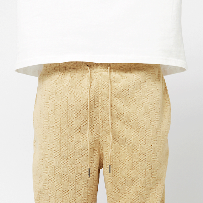 Urban Classics Jacquard Velvet Wide Sweatpants bege 46786 3