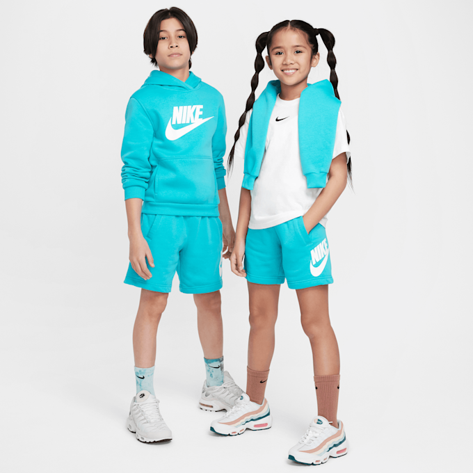 Nike Junior Sportswear Club French-Terry Short High Brand Read türkis 46848 6