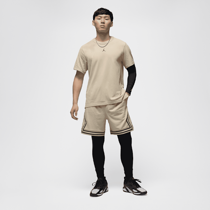 Jordan Sport Dri-FIT Diamond Mesh-Shorts bege 46881 6