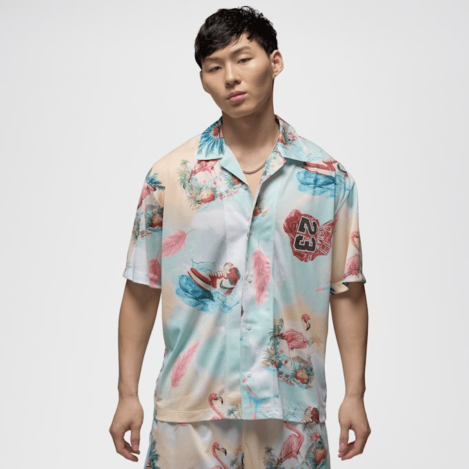 Jordan Essentials All Over Print Camp Top multicolorido 46864 1