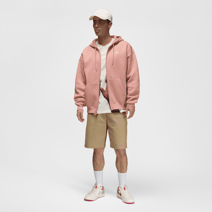 Jordan Brooklyn Oversized Full-Zip Hoodie lichtroze 46885 7