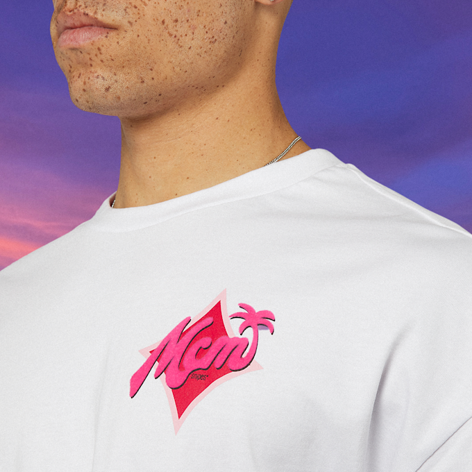 MCM x SNIPES Palm T-Shirt wit 47057 4