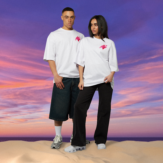 MCM x SNIPES Palm T-Shirt wit 47057 7