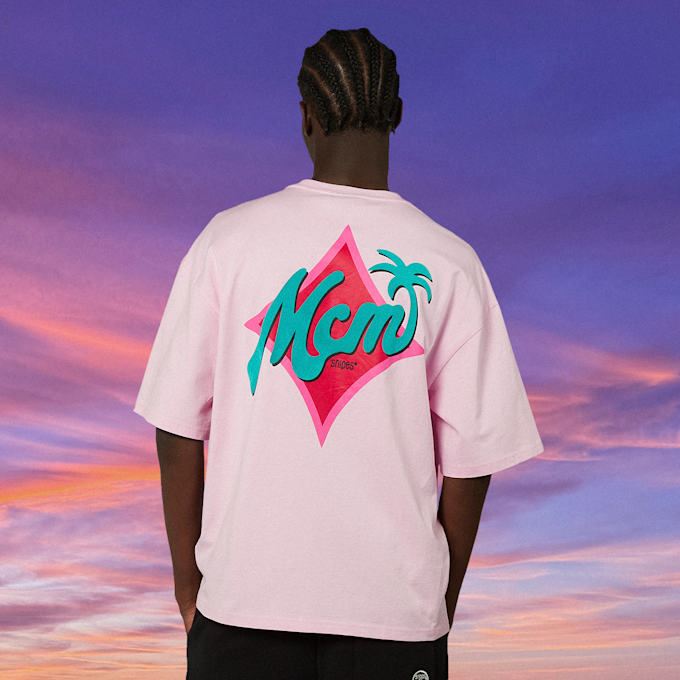 MCM x SNIPES Palm T-Shirt lichtroze 47054 3