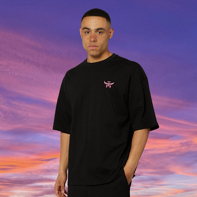 MCM x SNIPES Flamingo T-Shirt noir 47058 2