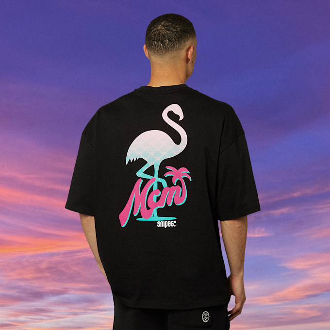 MCM x SNIPES Flamingo T-Shirt noir 47058 3