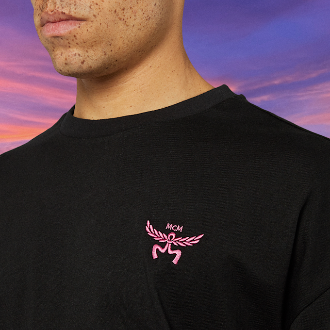 MCM x SNIPES Flamingo T-Shirt noir 47058 4