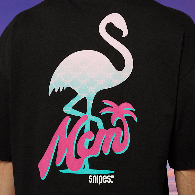 MCM x SNIPES Flamingo T-Shirt noir 47058 6