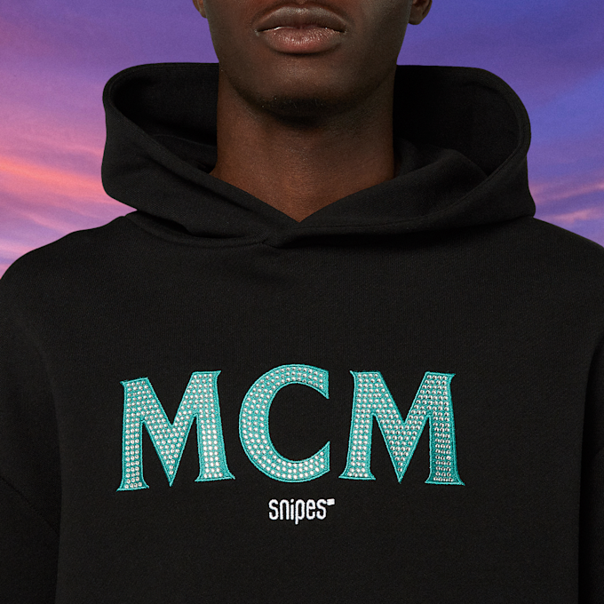 MCM x SNIPES Miami Club Half Sleeve Hoodie zwart 47059 3