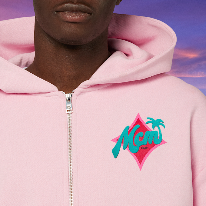 MCM x SNIPES Palm Zip Hoodie rose 47061 3