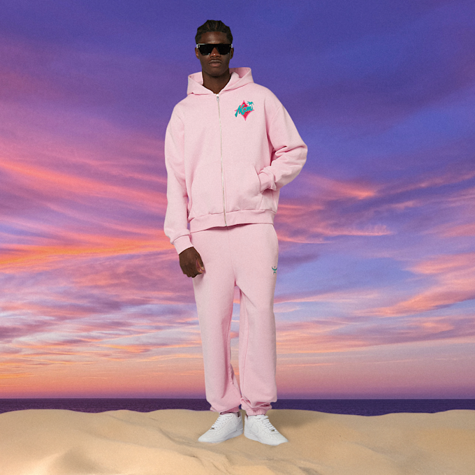 MCM x SNIPES Palm Zip Hoodie rose 47061 6