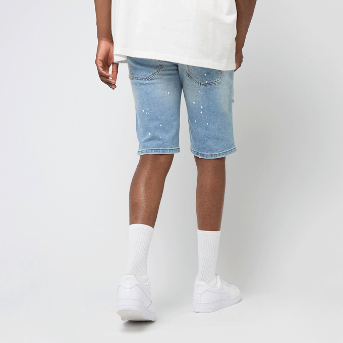 2Y STUDIOS Victor Ripped Slim Fit Shorts blauw 47094 2