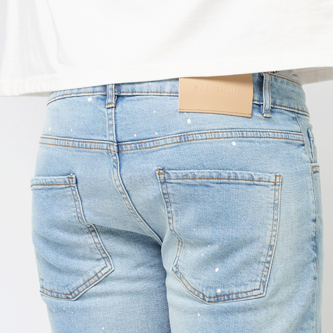 2Y STUDIOS Victor Ripped Slim Fit Shorts blauw 47094 4