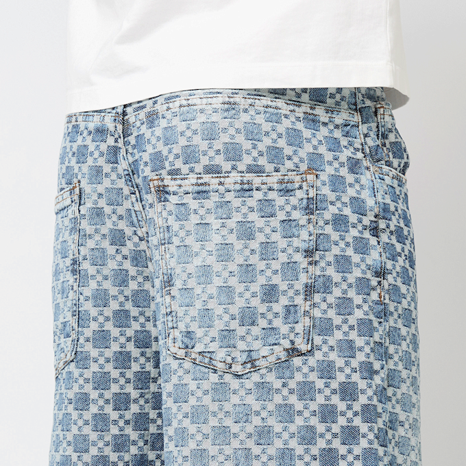 2Y STUDIOS Tariq Carree Baggy Shorts blauw 47102 3