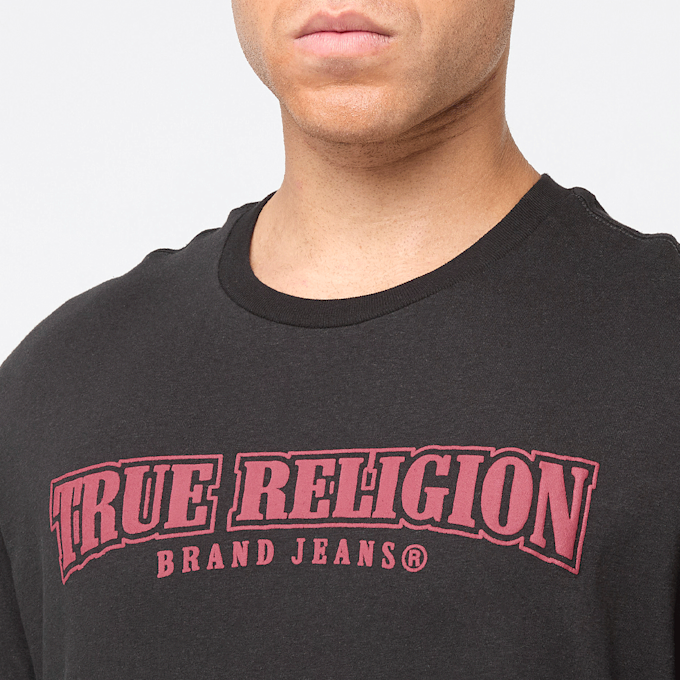 True Religion Relaxed NU Brush Tee czarny 47107 3