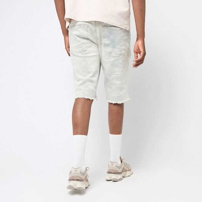 Smoke Rise Distressed Rip & Repair Denim Shorts bleu 47218 2