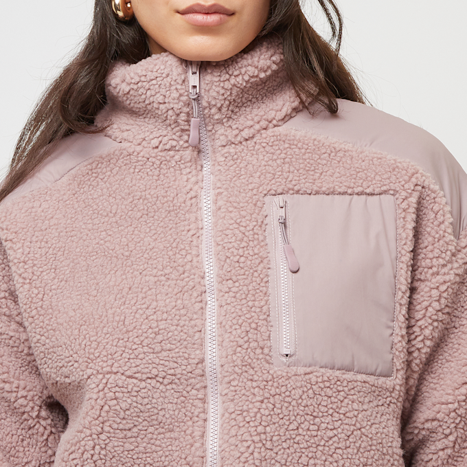 Urban Classics Ladies Sherpa Mix Jacket rosa 47215 3
