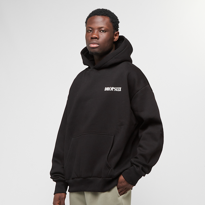 DropSize Heavy Oversized Doves And Roses Hoodie noir 47232 2
