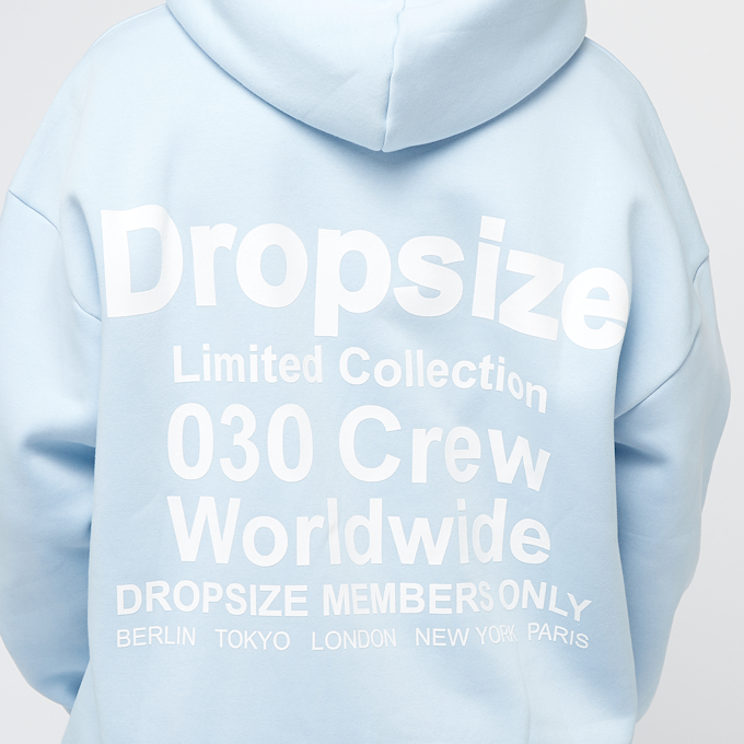DropSize Heavy Oversized Members Only Hoodie blau 47231 4