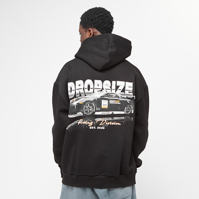 DropSize Heavy Oversized Racing Division Hoodie czarny 47234 1