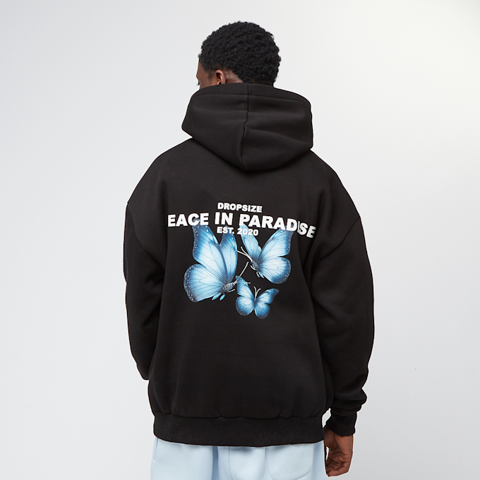 DropSize Heavy Oversized Peace In Paradise Hoodie zwart 47228 1