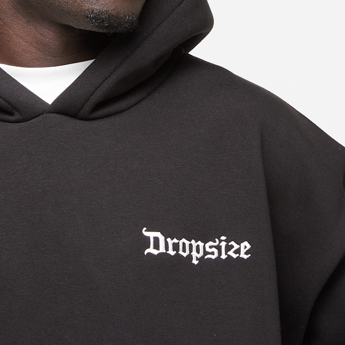 DropSize Heavy Oversized Peace In Paradise Hoodie zwart 47228 3
