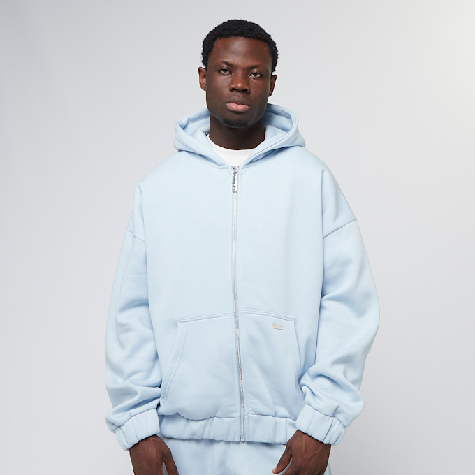 DropSize Oversize Metal Patch Zip-Hoodie blauw 47238 1