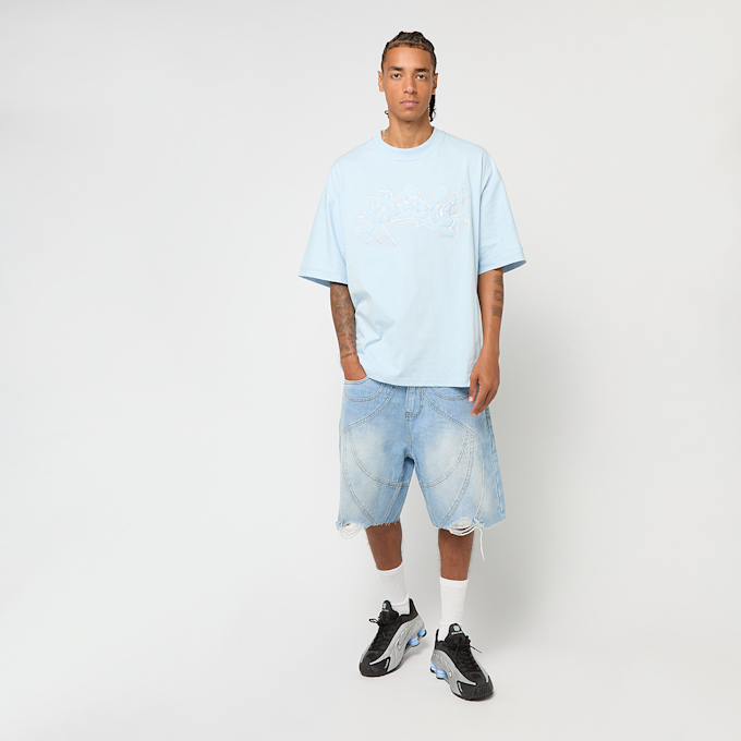 FAVELA Runstitch T-Shirt bleu 47254 4