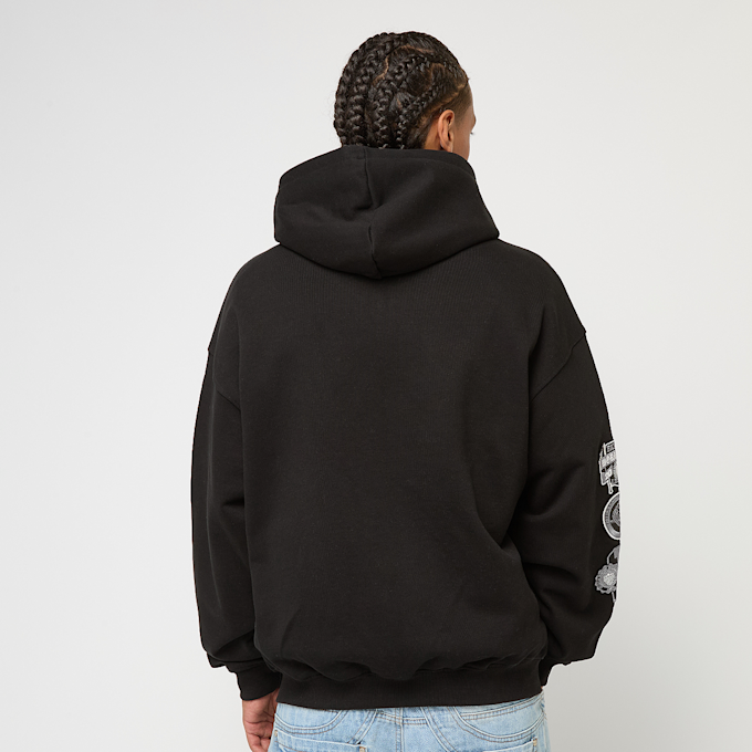 FAVELA Off Set Frontzip Hoodie preto 47255 2