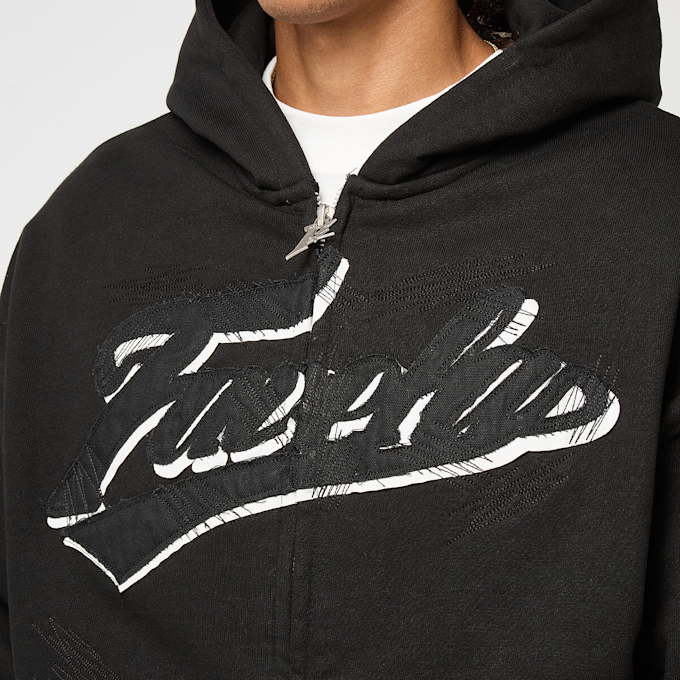 FAVELA Off Set Frontzip Hoodie preto 47255 3