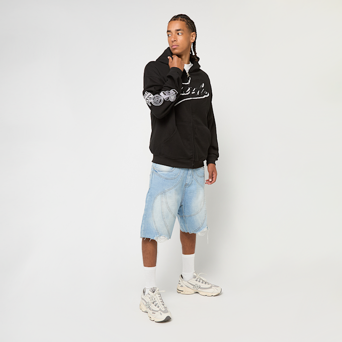 FAVELA Off Set Frontzip Hoodie preto 47255 5