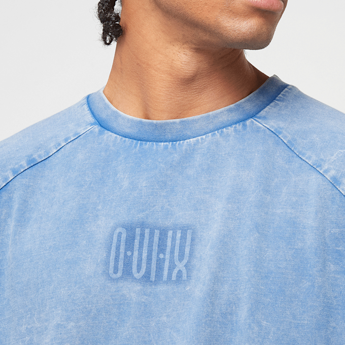 zəяo si:x nœf Alternate Logo Ornament Oversized Raglan Tee bleu 47265 3